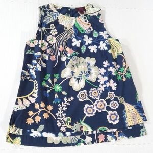 J Crew Liberty Fabric Symphony Floral Sleeveless Top